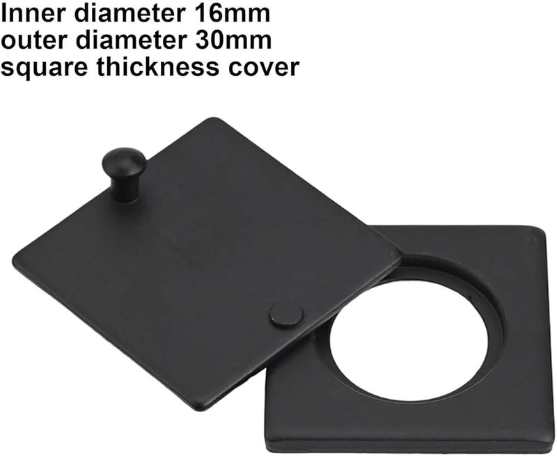Black Zinc Alloy Peephole Cover Adjustable Visibility 16Mm For Door Viewers - Image 2